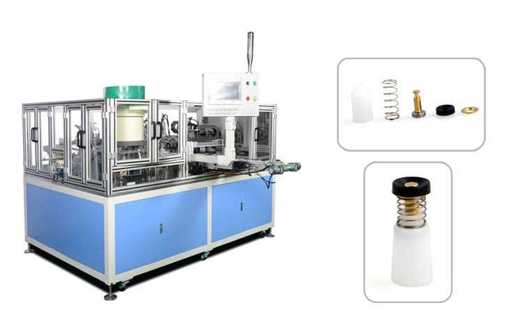 Hot water heater shut off valve automatic assembly machine
